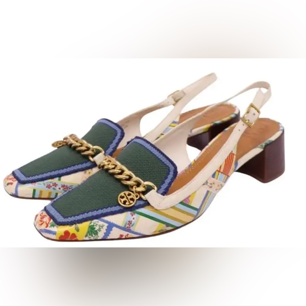 Tory Burch Mini Benton Slingback Loafers Size 7.5 - Picture 2 of 8